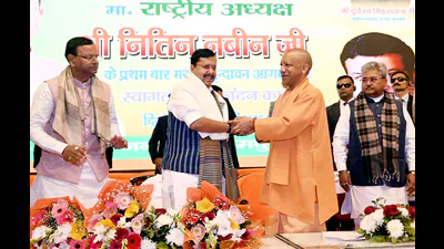 सीएम ने पहले यूपी दौरे पर नए बीजेपी अध्यक्ष का स्वागत किया, कार्यकर्ताओं से समर्थन का वादा किया