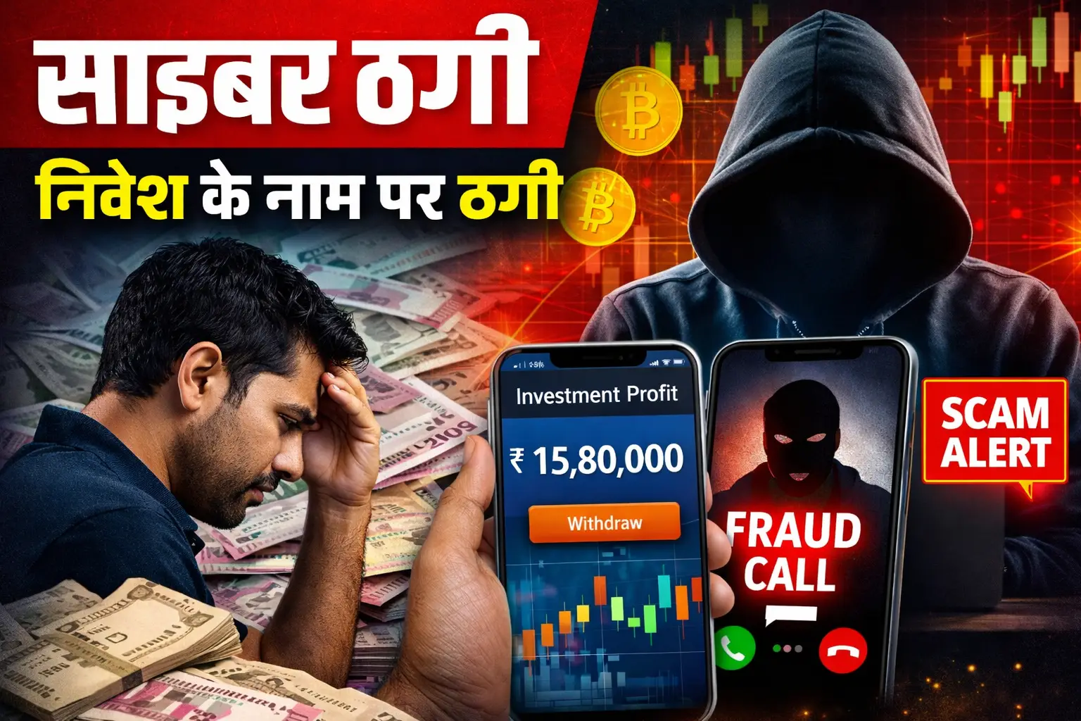 साइबर ठगी का बढ़ता जाल: निवेश के नाम पर युवक से लाखों की धोखाधड़ी, पुलिस जांच में जुटी