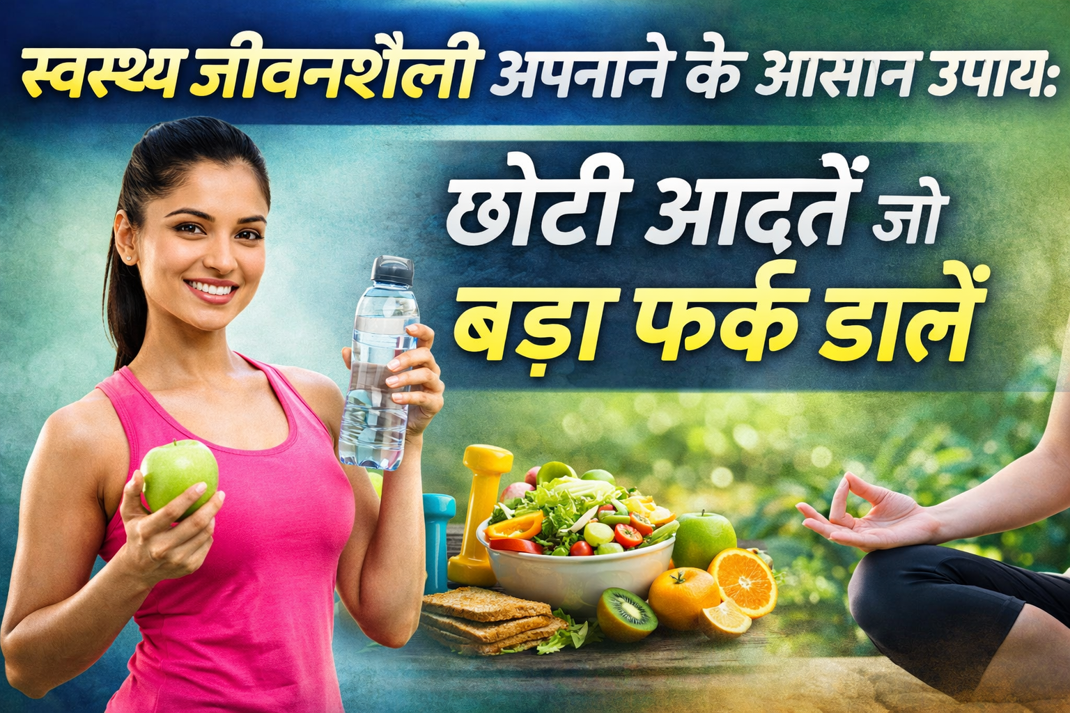 स्वस्थ जीवनशैली अपनाने के आसान उपाय: छोटी आदतें जो बड़ा फर्क डालें