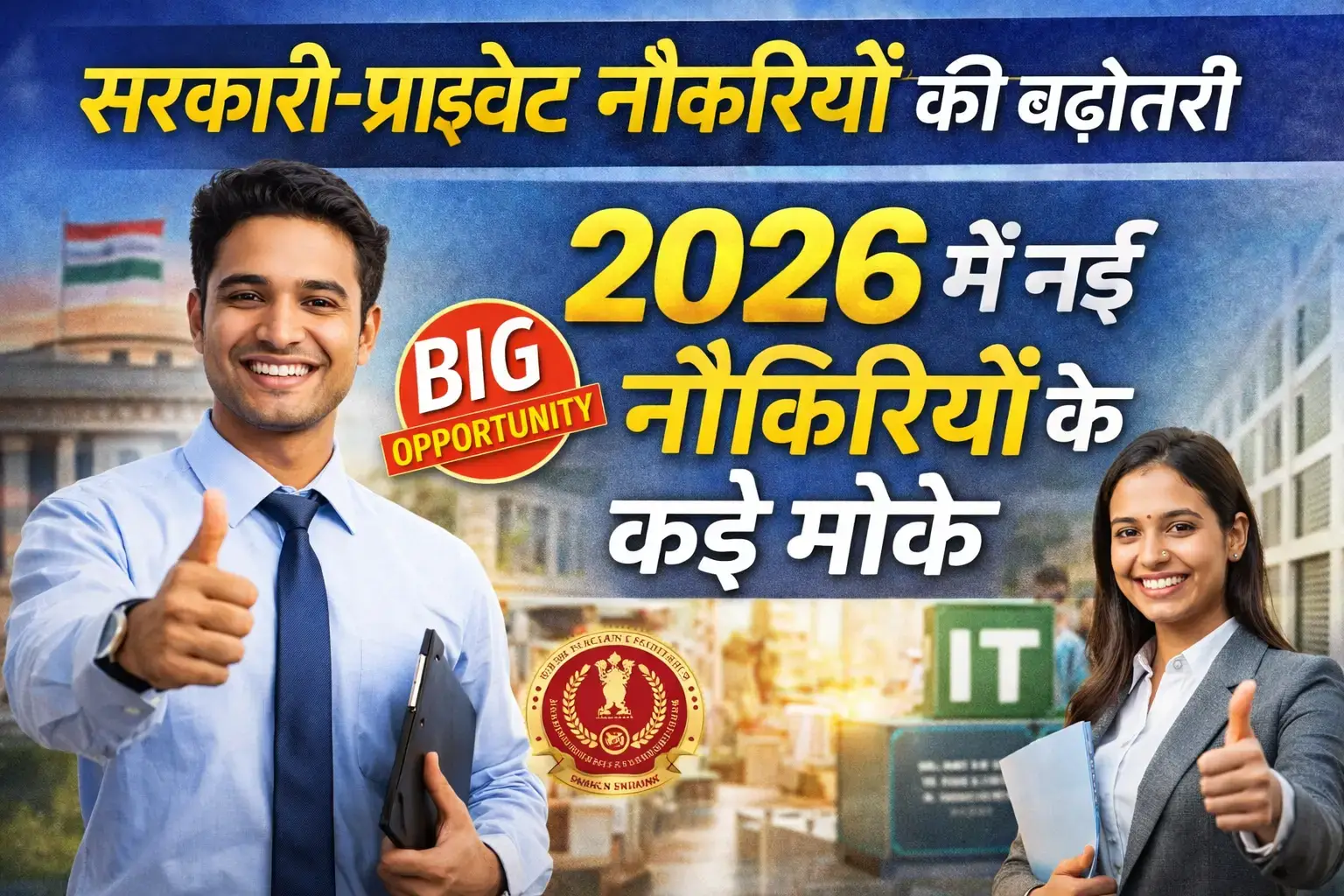 सरकारी और प्राइवेट नौकरियों में बढ़ोतरी: 2026 में करियर के नए अवसर