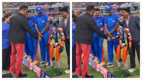आईएसपीएल रोबोट के साथ सलमान खान की अजीब बातचीत ने प्रशंसकों को हंसाया: 'इसकी फील्डिंग सेट है अब' 1 salman khan 1769839500297 1769839509087