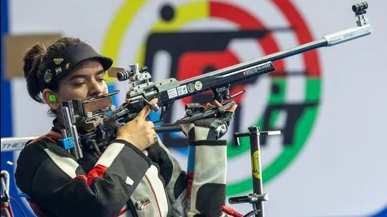 Anjum Moudgil in action at the Asian Championships 1770742773383