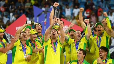 Australian team with the 2021 T20 World Cup Gett 1772038584870