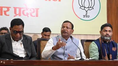 BJP state president Pankaj Chaudhary addressing me 1770144246411