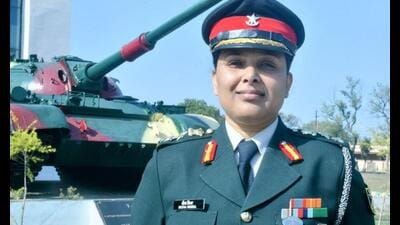 Col Seema Mishra took over charge from Col Rajesh 1770312765294