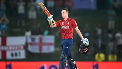 England captain Harry Brook celebrates his century 1771955864664