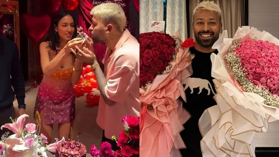 हार्दिक पंड्या ने गर्लफ्रेंड माहीका शर्मा को 25वें जन्मदिन पर फूलों से लाद दिया, 25 सरप्राइज दिए। तस्वीरें देखें