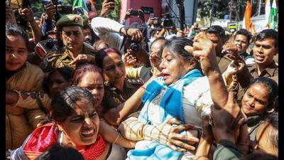 Police detain Apna Dal Kamerawadi leader Pallav 1770744634222