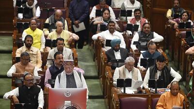 Uttar Pradesh finance minister Suresh Khanna prese 1770842348306