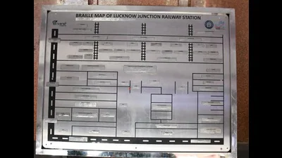 North Eastern Railway installed a Braille tactile 1773603608188