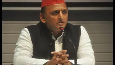 Samajwadi Party chief Akhilesh Yadav was addressin 1774196814990
