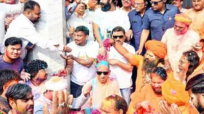 Uttar Pradesh chief minister Yogi Adityanath durin 1772740212922