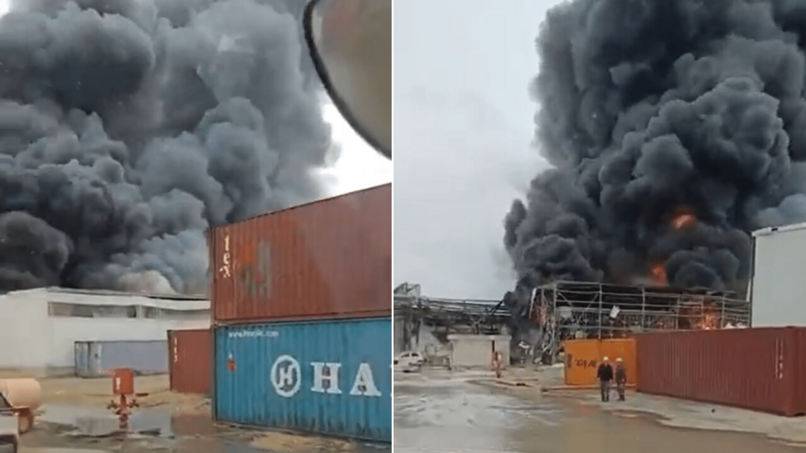 ईरान के मिसाइल छर्रे गिरने के बाद इज़राइल औद्योगिक क्षेत्र में आग का गोला; वीडियो में ‘जहरीला’ काला धुआं दिखाया गया है