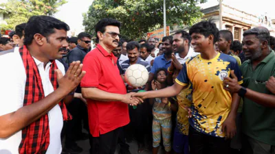 Chief minister MK Stalin campaigning on Sunday X 1775995812514