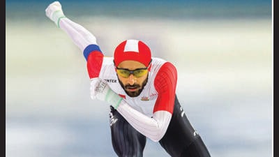 Ice skater Vishwaraj Jadeja has represented India 1776972247262