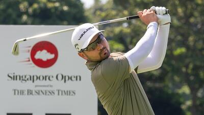Pakistan golfer Ahmad Baig during Day 3 of the Sin 1777112811582