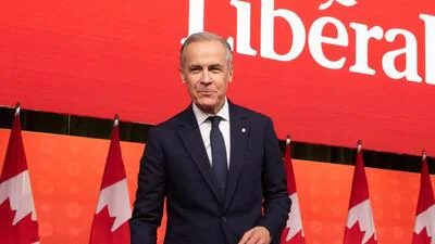 Prime Minister Mark Carney leaves the stage follow 1776155424065