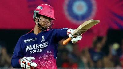 Rajasthan Royals batter Vaibhav Suryavanshi celebr 1775922766912