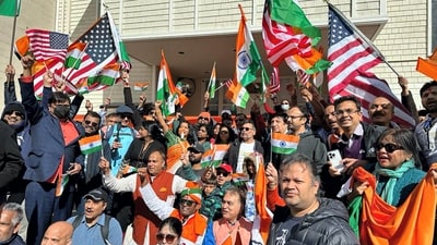 San Francisco Indian Americans gather outside the 1722795485485 1776957562263