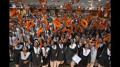 Students celebrate in Lucknow after the CBSE Class 1776272523611