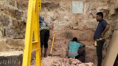 The sand extraction process in the Jagamohan whic 1776961140714