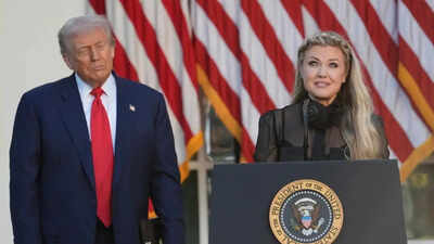 donald trump and erika kirk imageap