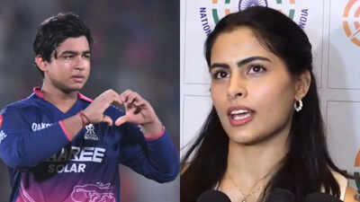 vaibhav sooryavanshi and manu bhaker photos from pti and screengrab
