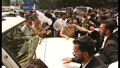Advocates stage road blockade at Government Press 1779303447617