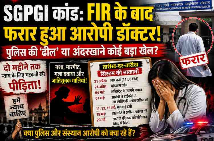 SGPGI घोटाला: FIR के बाद आरोपी डॉक्टर फरार! पुलिस की ‘लापरवाही’ या कोई बड़ी अंदरूनी साज़िश?