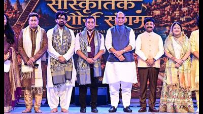 Defence minister Rajnath Singh attended a cultural 1777823672239