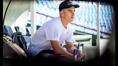 Dewald Brevis is seen during a photo Shoot in Pret 1779383274957