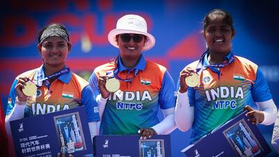 India s Ankita Bhakat from left Deepika Kumari 1778435261066