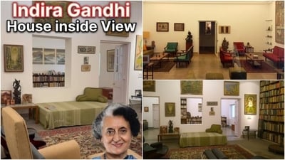 दिल्ली के सफदरजंग रोड पर भारत की पहली और एकमात्र महिला प्रधान मंत्री इंदिरा गांधी के ‘घर’ के अंदर कदम रखें। घड़ी