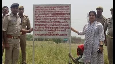 Property attachment under way at Rajapur Malhua in 1779559254234