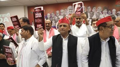 SP chief Akhilesh Yadav at the press conference in 1779285861687