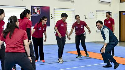 Sports minister Mansukh Mandaviya participates in 1779639381725