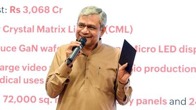 Union minister Ashwini Vaishnaw at a Cabinet brief 1778029011542