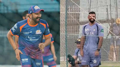 ‘क्या मिडिल स्टंप उड़ाया बे’: रोहित शर्मा का मजाकिया ईडन एक्ट एमआई, केकेआर को हंसाता है
