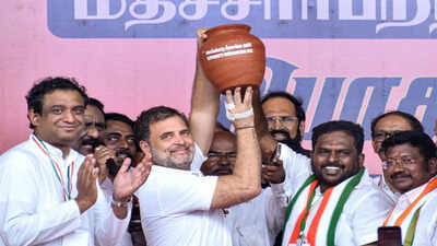 tn polls rahul gandhi campaigns in trichy