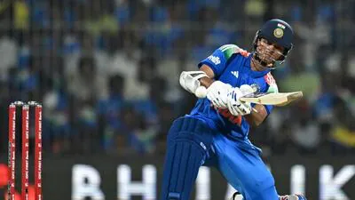 Yashasvi Jaiswal plays a shot during the third one 1782055782064
