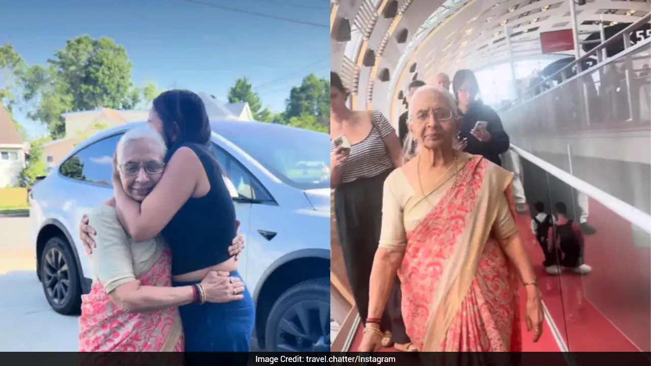 80 वर्षीय महिला की पहली उड़ान भावनात्मक पारिवारिक पुनर्मिलन के साथ समाप्त हुई