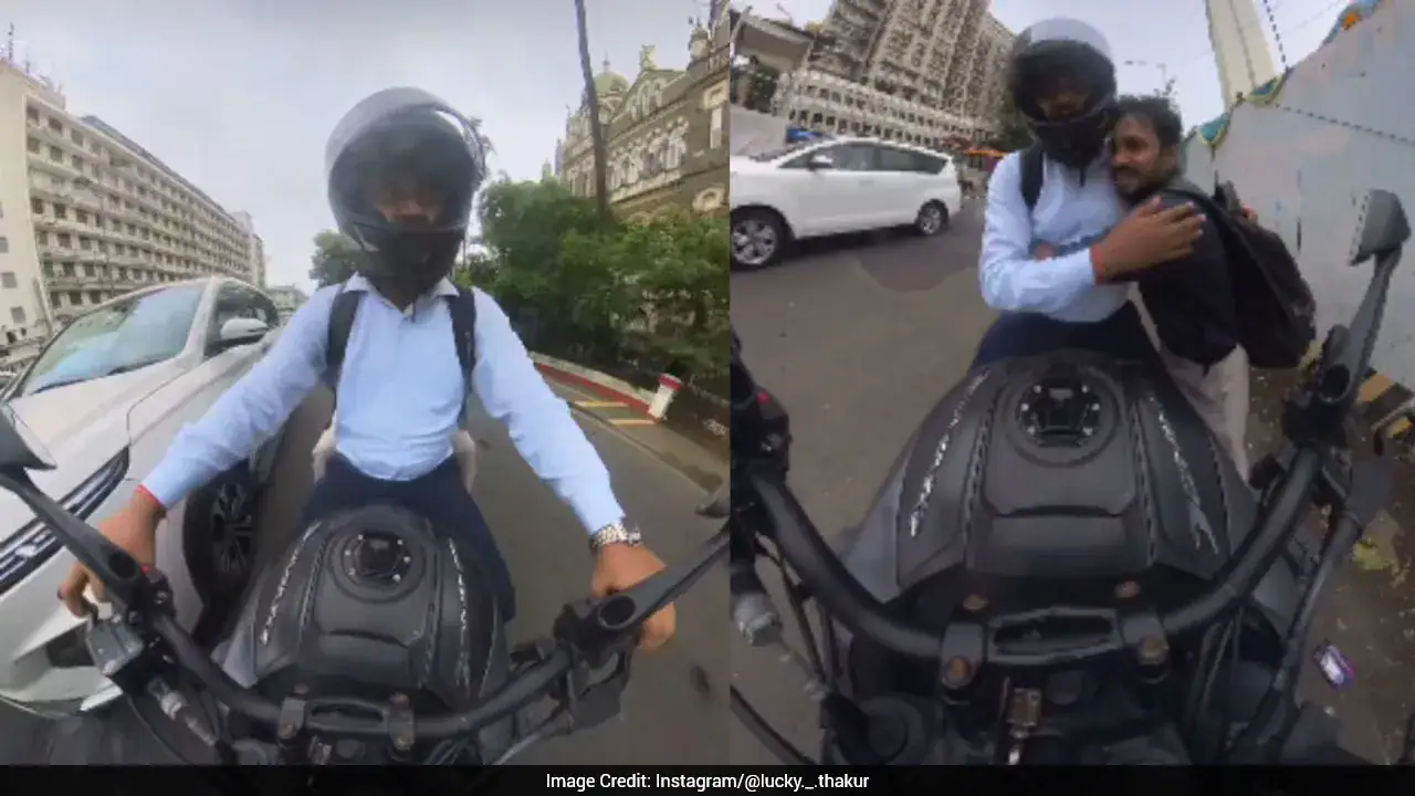 मुंबई के बाइकर ने मूक अजनबी को लिफ्ट देकर जीता दिल, वीडियो वायरल: 'कुछ पल आपके साथ रहते हैं'