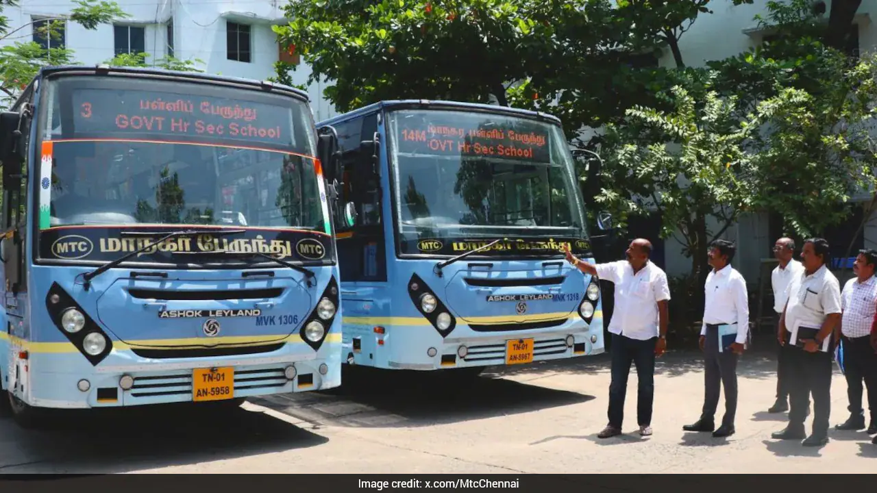 तमिलनाडु सरकार पूरे चेन्नई में 41 विशेष स्कूल बसें जोड़ेगी