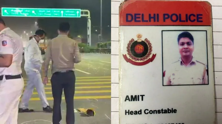 दिल्ली ट्रैफिक पुलिसकर्मी, जो स्पीड मॉनिटरिंग डिवाइस लगा रहा था, तेज रफ्तार कार ने मार डाला