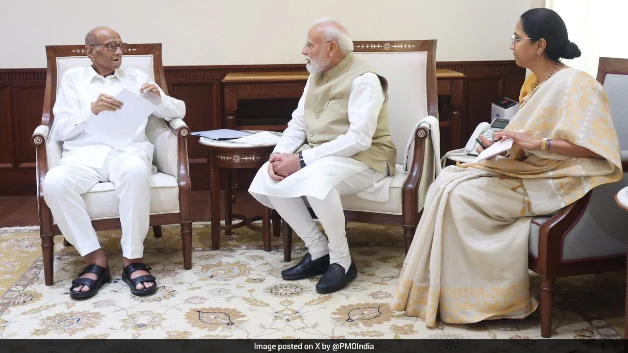 शरद पवार, सुप्रिया सुले ने पीएम मोदी से मुलाकात की, नीट पेपर लीक पर चर्चा की