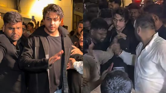 राघव जुयाल के जन्मदिन समारोह में आर्यन खान भीड़ से घिर गए, अराजकता के बीच गिरे प्रशंसक की मदद करने के लिए रुके। घड़ी