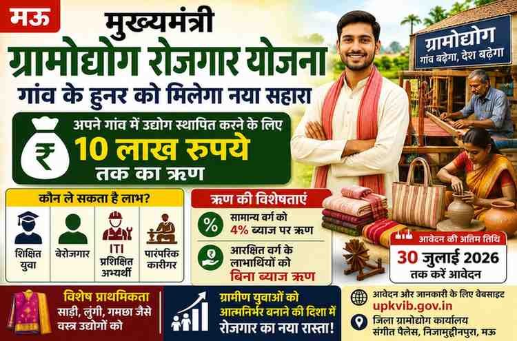 बेरोजगारों के लिए खुशखबरी, अपना उद्योग शुरू करने को सरकार देगी 10 लाख तक का आर्थिक मदद