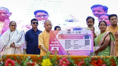 Chief minister Yogi Adityanath at the launch event 1783531038345
