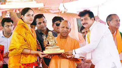 Chief minister Yogi Adityanath in Bijnor on Friday 1784317737649
