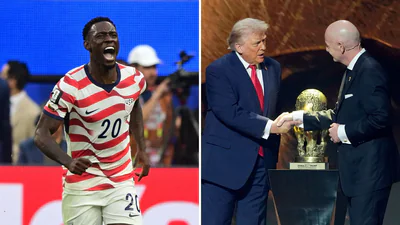 Donald Trump Gianni Infantino Folarin Balogun 1783273413259 1783273422302 e76702e4 2a83 496a b633 3e